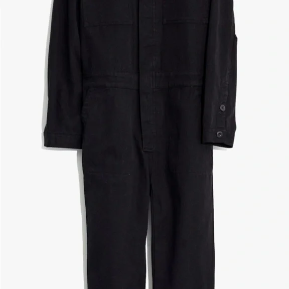 NWT Madewell size M signature Coverall jumpsuit in black - Picture 4 of 13
